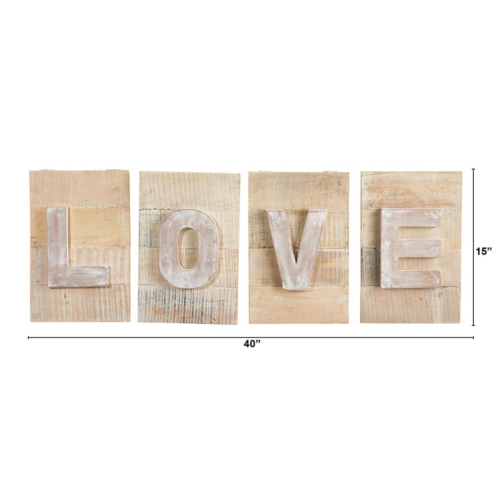 40in. Rustic Farmhouse LOVE Wall Art Decor. Picture 2