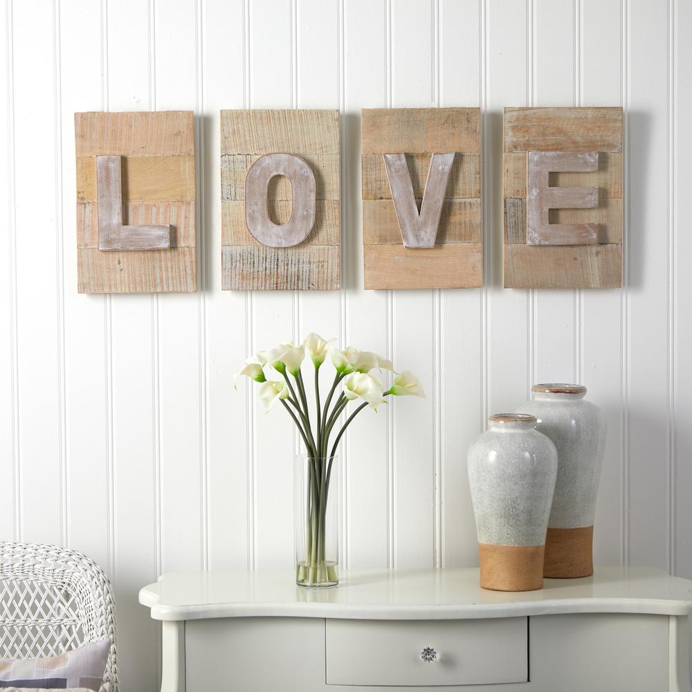 40in. Rustic Farmhouse LOVE Wall Art Decor. Picture 3