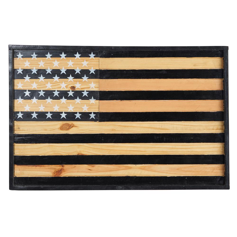 36in. American Wood Flag Wall Decor. Picture 1