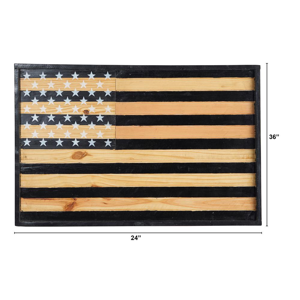 36in. American Wood Flag Wall Decor. Picture 2
