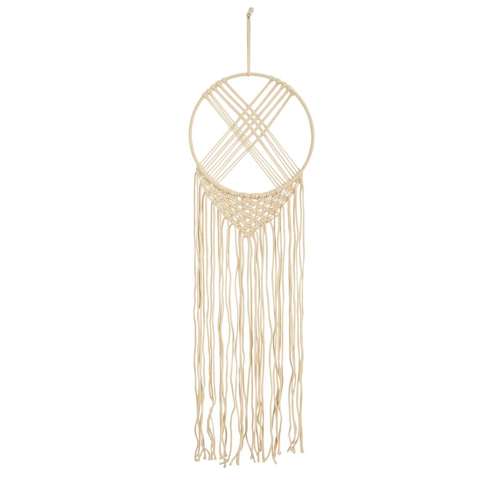 30in. Boho Chic Woven Dreamcatcher Macrame Wall Art Décor. Picture 1