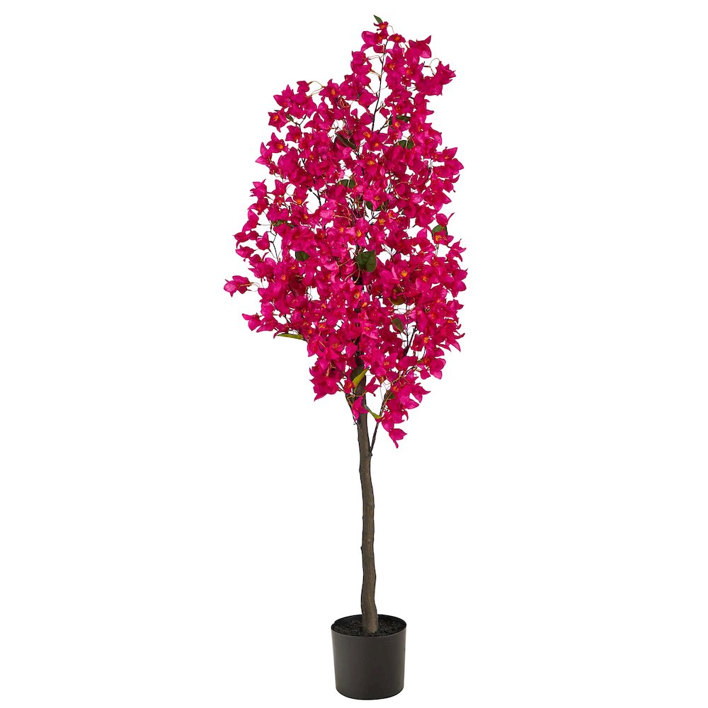 5ft. Bougainvillea Artificial Tree, Pink. Picture 1