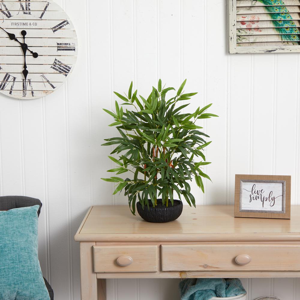 20in. Bamboo Artificial Plant. Picture 3