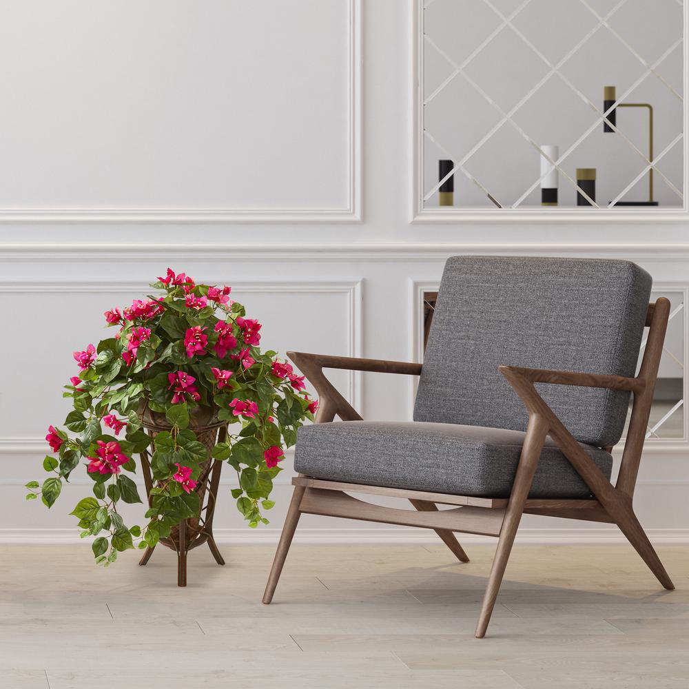 Bougainvillea Artificial Plant in Stand Planter. Picture 2