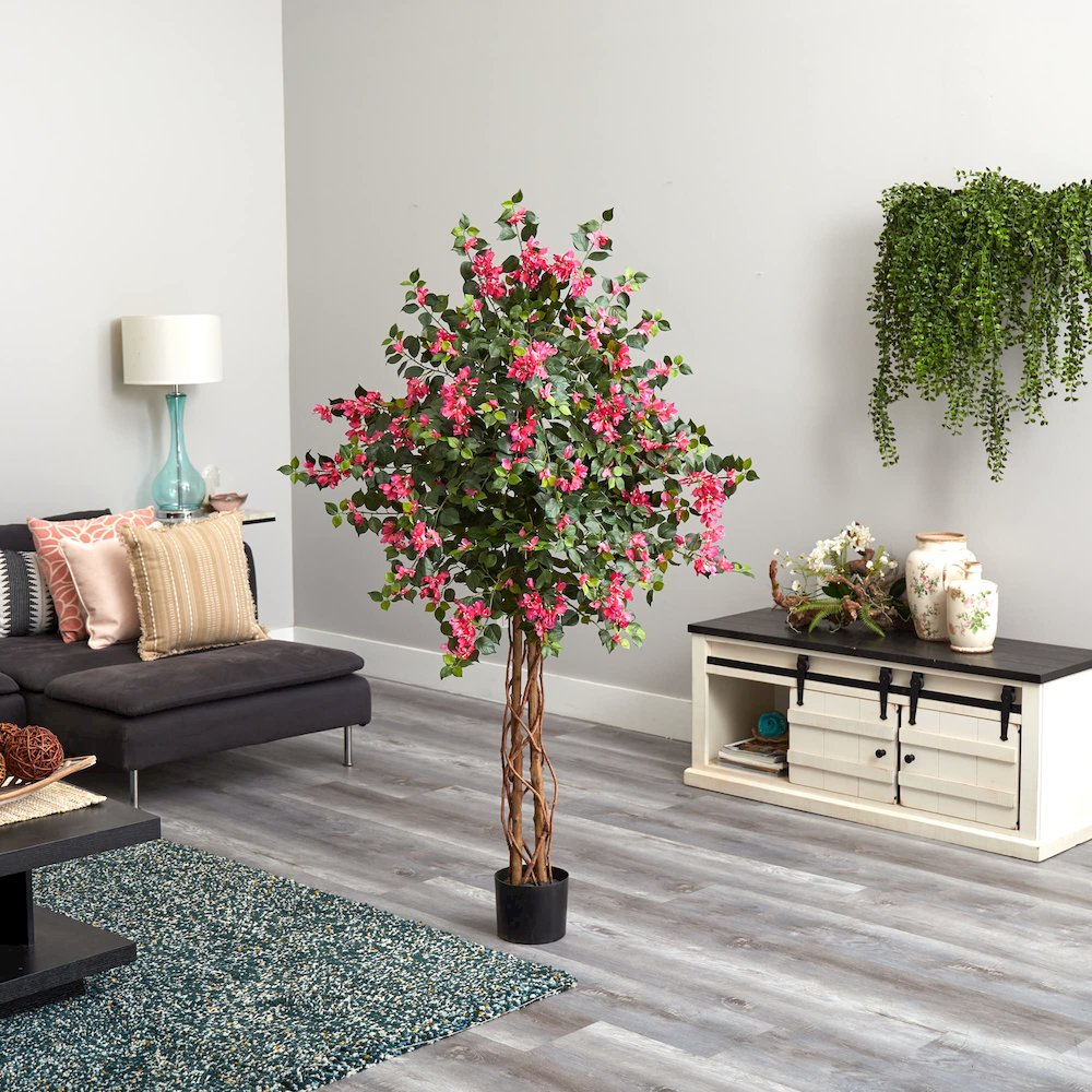 5.5ft. Bougainvillea Artificial Tree. Picture 2