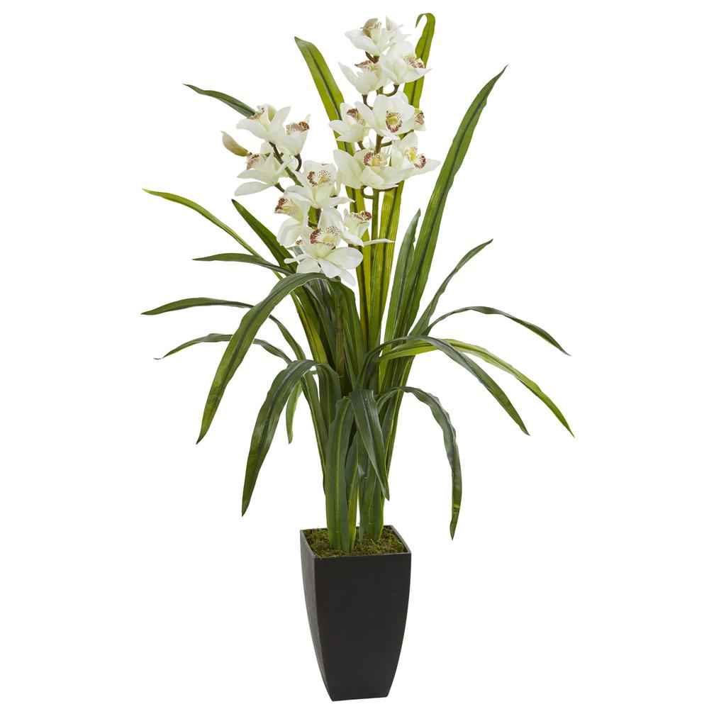 39in. Cymbidium Orchid Artificial Plant. Picture 1