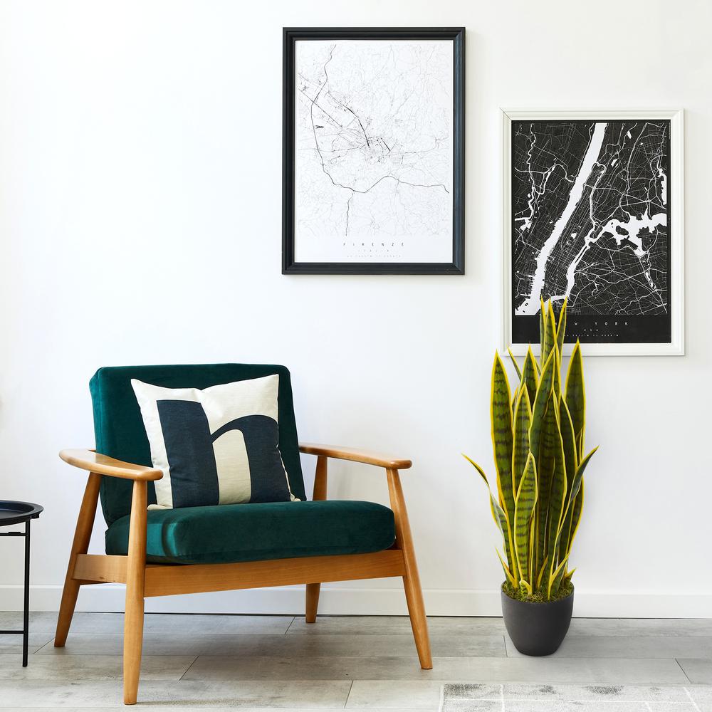 33in. Sansevieria Artificial Plant. Picture 5