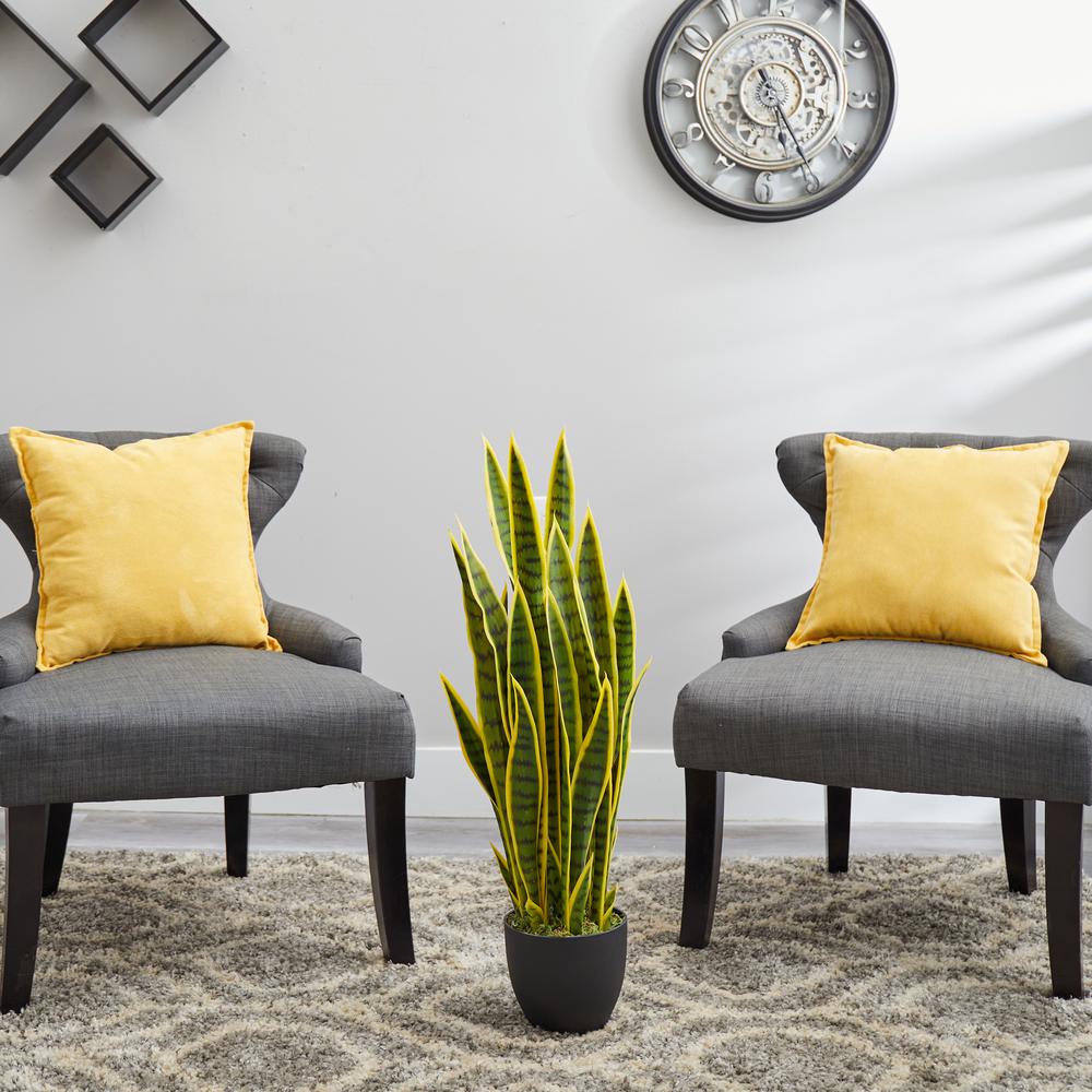 33in. Sansevieria Artificial Plant. Picture 2