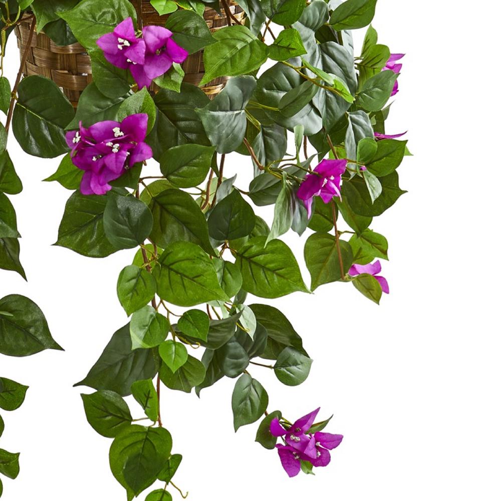Bougainvillea Artificial Plant in Basket. Picture 3