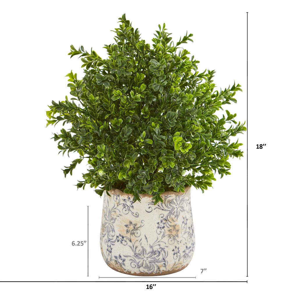18in. Sweet Grass Artificial Plant in Floral Vase (Indoor/Outdoor). Picture 2