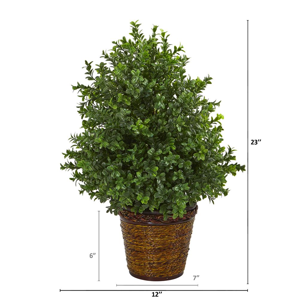 23in. Sweet Grass Artificial Plant in Basket (Indoor/Outdoor). Picture 4