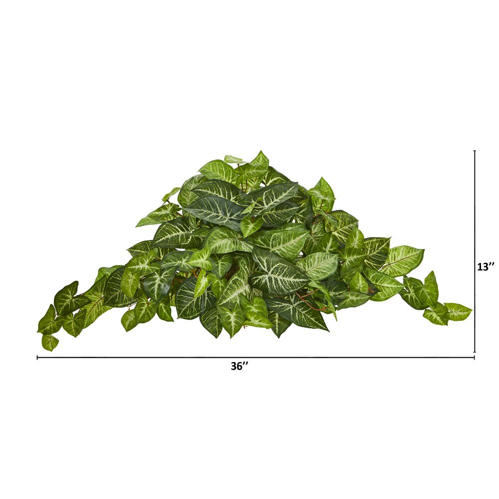 36in. Nephthytis Artificial Ledge Plant. Picture 2