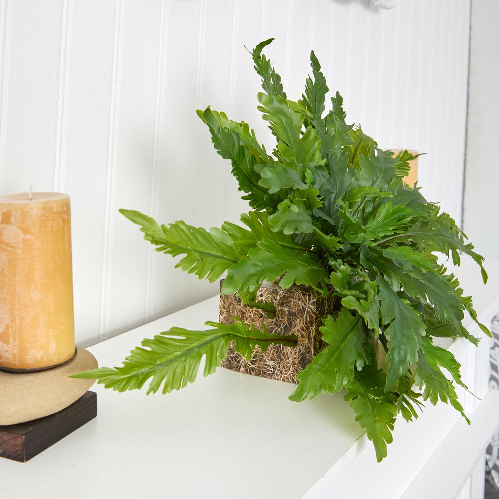 26in. Fern Artificial Ledge Plant. Picture 6
