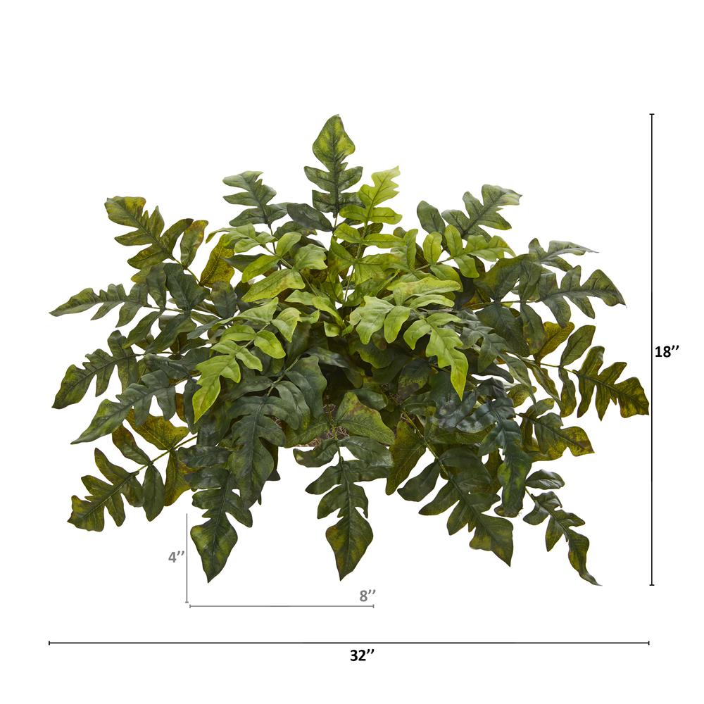 32in. Holly Fern Artificial Ledge Plant. Picture 3