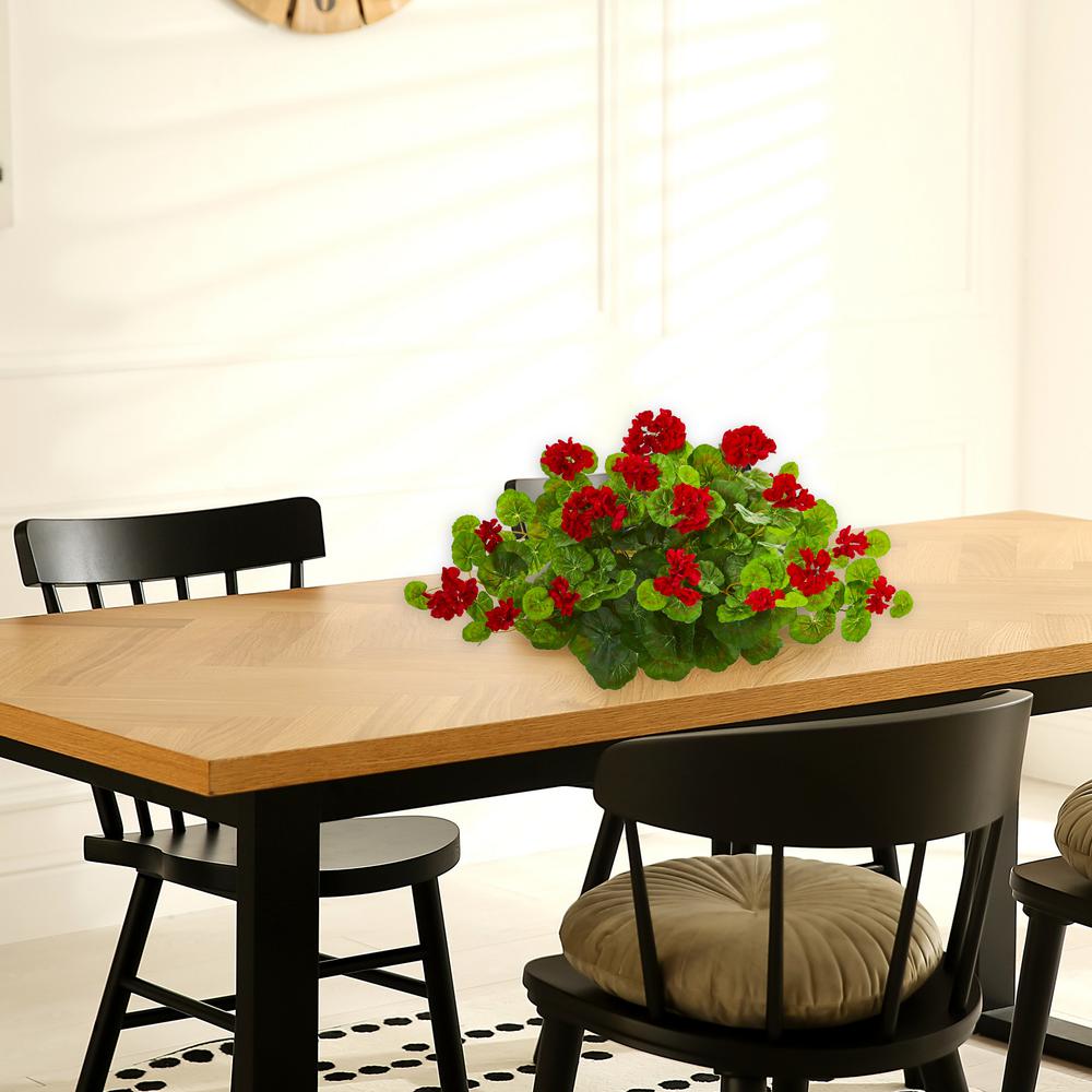 24in. Geranium Artificial Ledge Plant. Picture 2