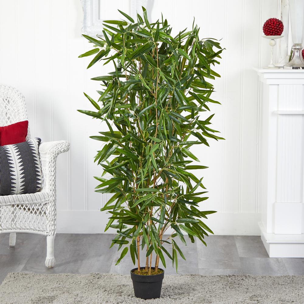4ft. Bamboo Artificial Tree (Real Touch) UV Resistant (Indoor/Outdoor). Picture 5