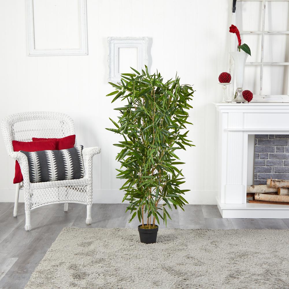 4ft. Bamboo Artificial Tree (Real Touch) UV Resistant (Indoor/Outdoor). Picture 3