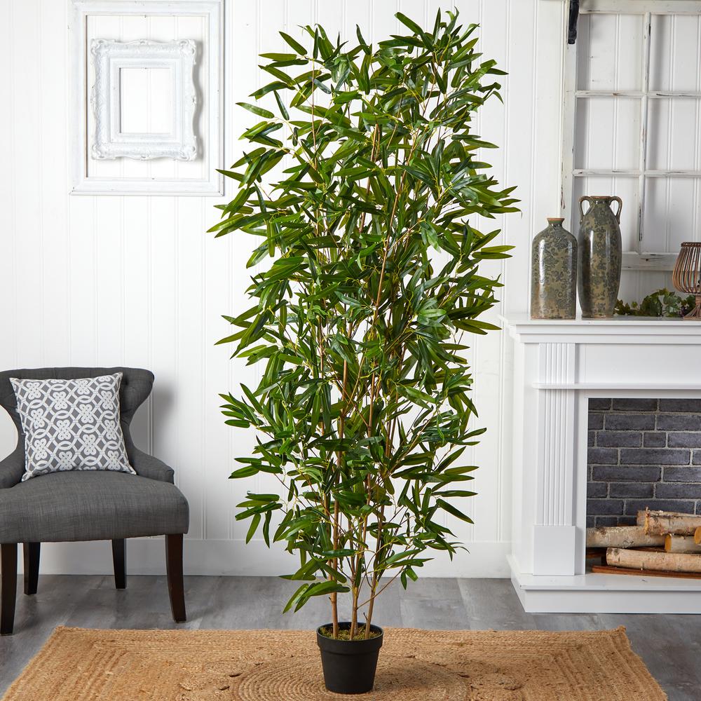 6ft. Bamboo Artificial Tree (Real Touch) UV Resistant (Indoor/Outdoor). Picture 2