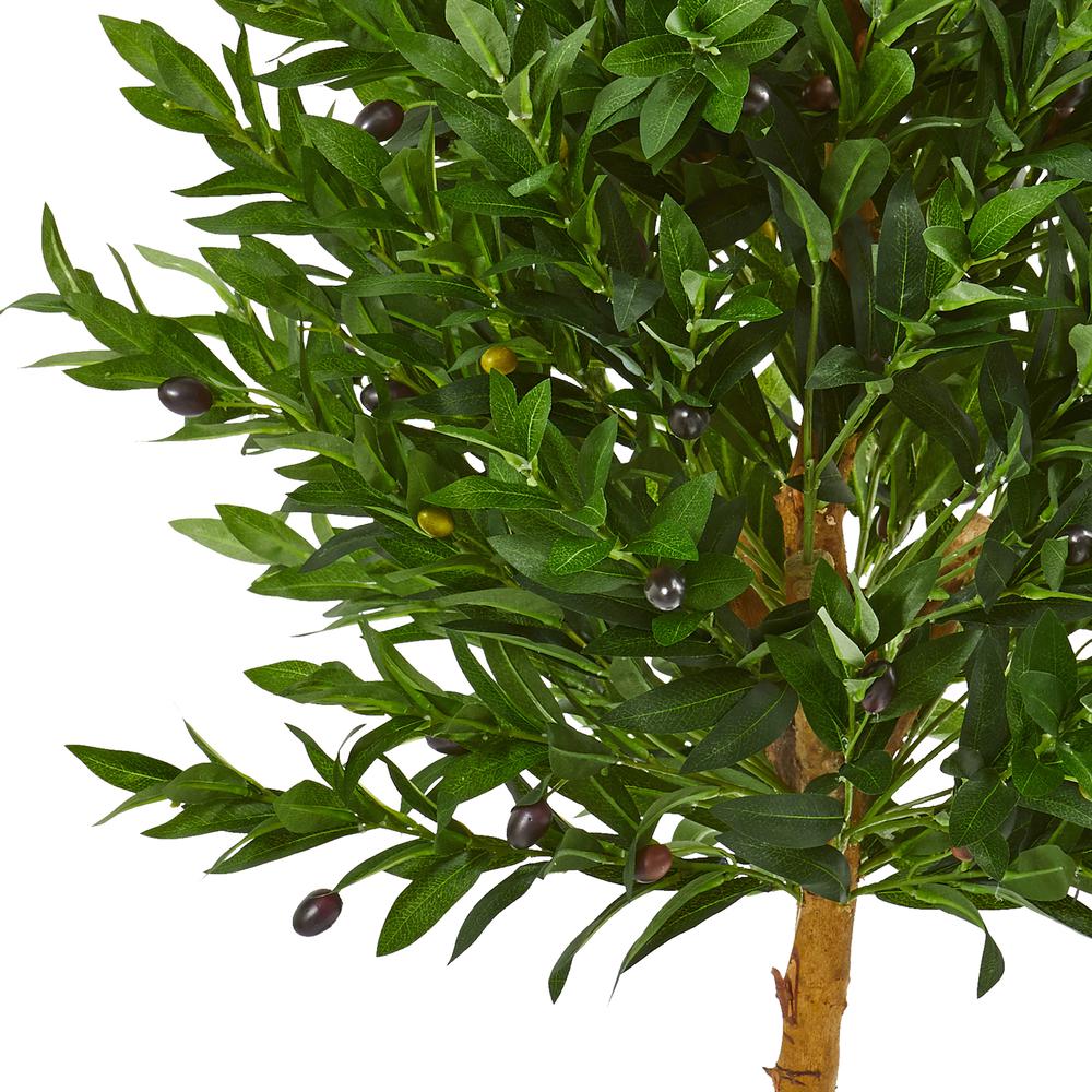 4.5ft. Olive Cone Topiary Artificial Tree UV Resistant (Indoor/Outdoor). Picture 2