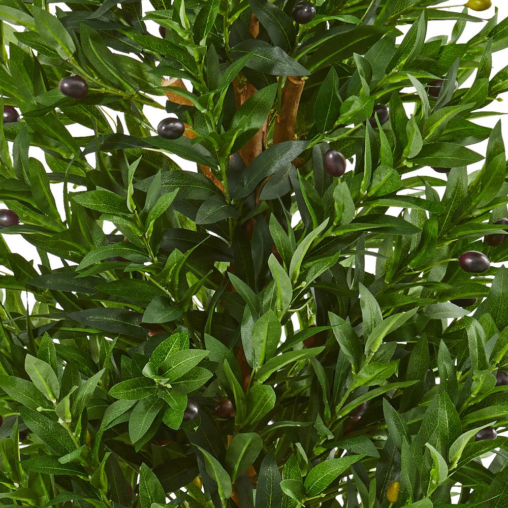 4.5ft. Olive Cone Topiary Artificial Tree UV Resistant (Indoor/Outdoor). Picture 3