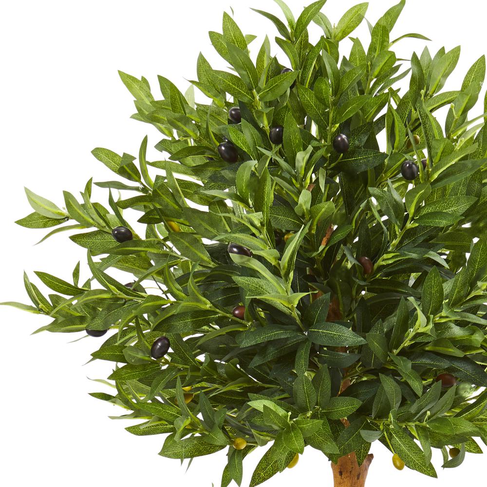 34in. Olive Topiary Artificial Tree UV Resistant (Indoor/Outdoor). Picture 3