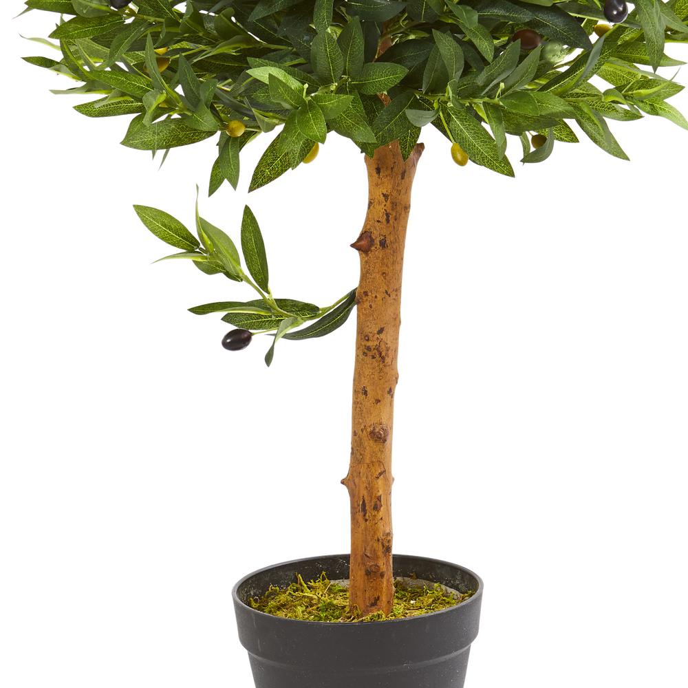 34in. Olive Topiary Artificial Tree UV Resistant (Indoor/Outdoor). Picture 2