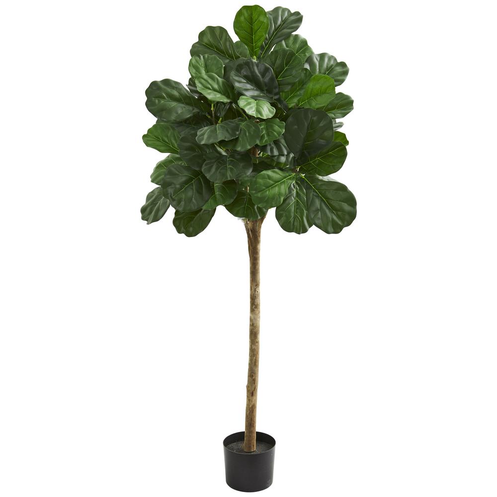 5ft. Fiddle Leaf Fig Artificial Tree, Green. Picture 1