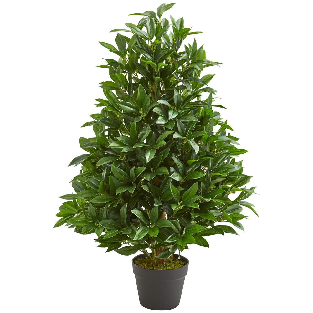 3ft. Bay Leaf Artificial Topiary Tree UV Resistant (Indoor/Outdoor). Picture 1