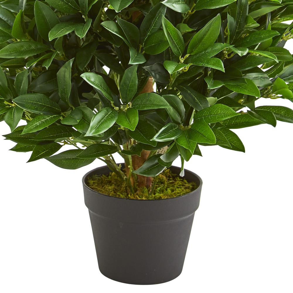 3ft. Bay Leaf Artificial Topiary Tree UV Resistant (Indoor/Outdoor). Picture 4