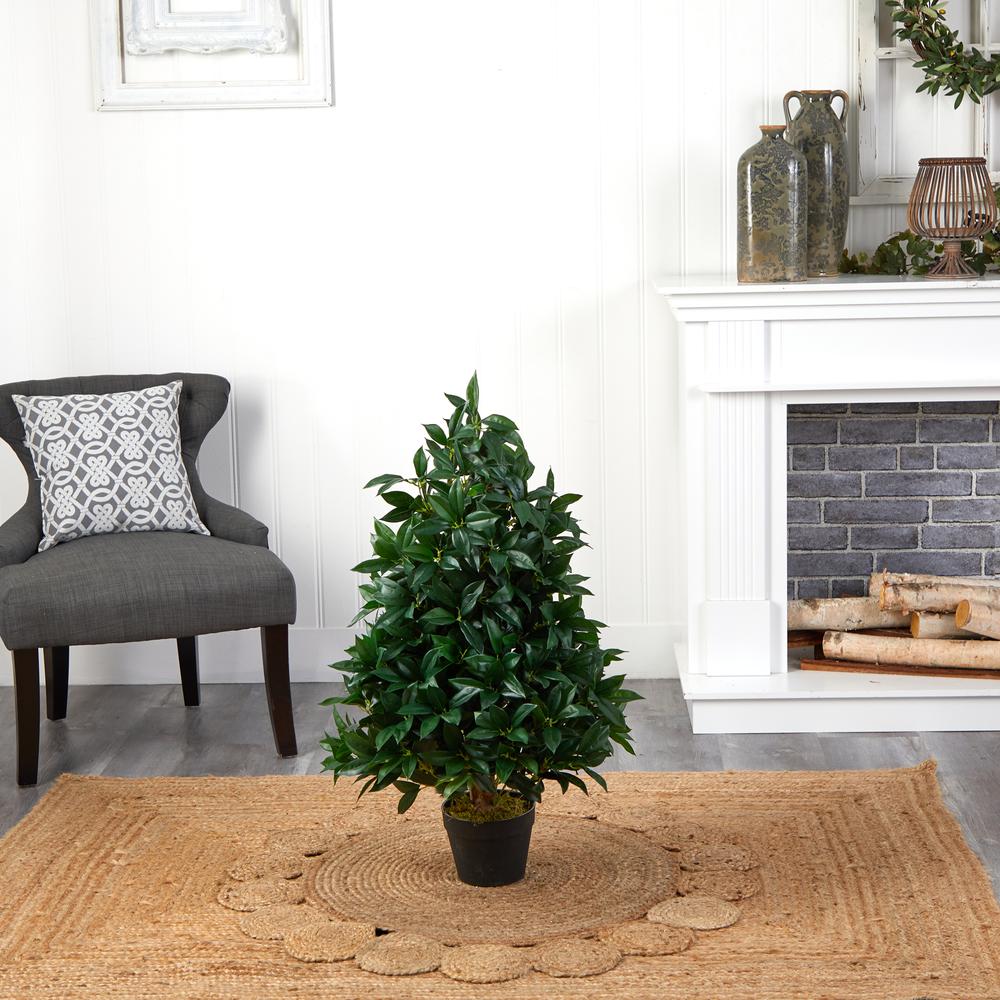 3ft. Bay Leaf Artificial Topiary Tree UV Resistant (Indoor/Outdoor). Picture 5