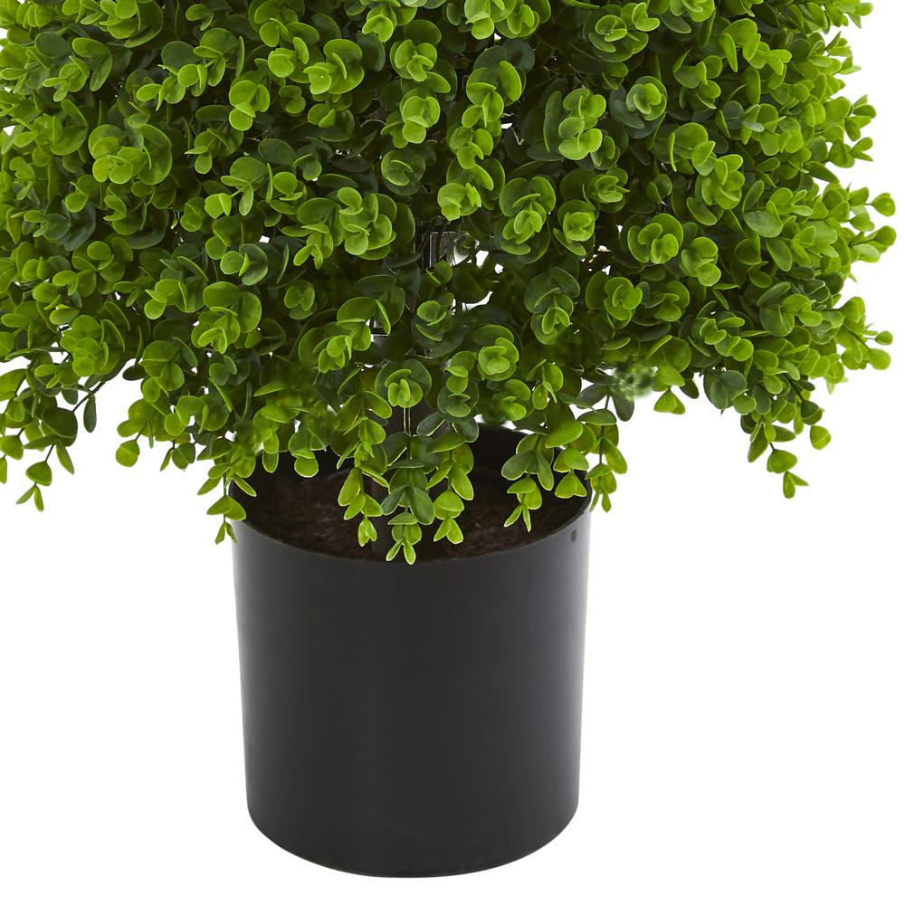 4ft. Eucalyptus Topiary Artificial Tree (Indoor/Outdoor). Picture 3