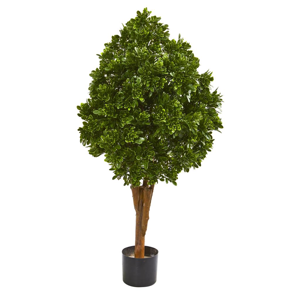 41in. Tea Leaf Artificial Tree UV Resistant (Indoor/Outdoor). Picture 1