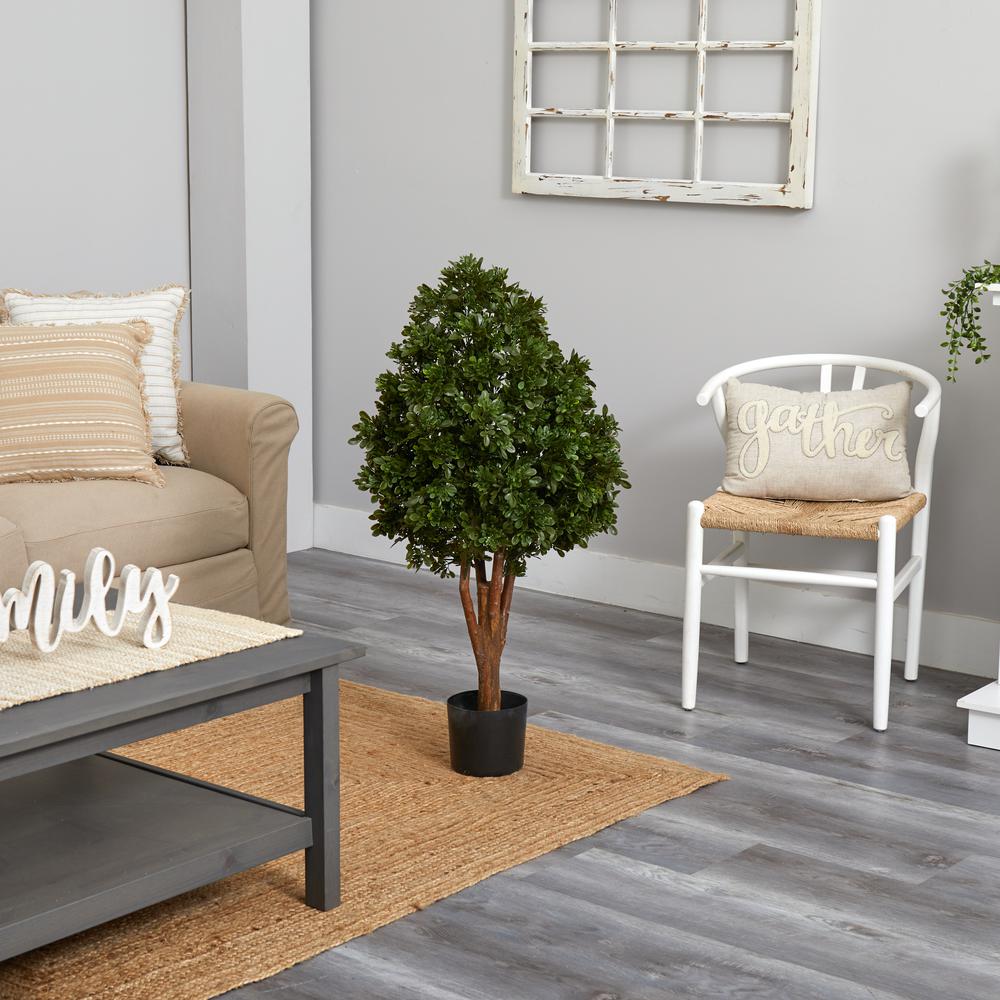 41in. Tea Leaf Artificial Tree UV Resistant (Indoor/Outdoor). Picture 2
