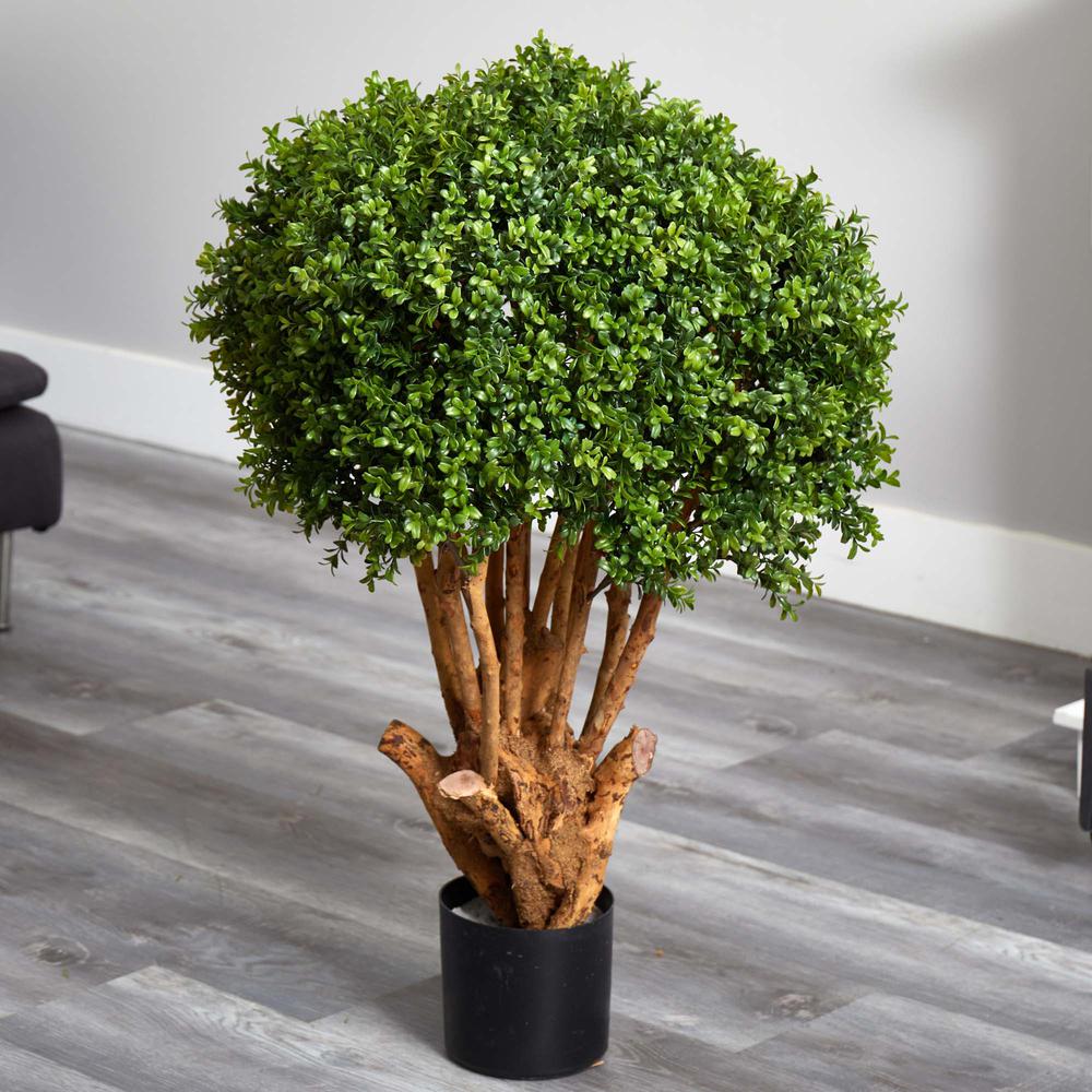 3ft. Boxwood Artificial Topiary Tree. Picture 2