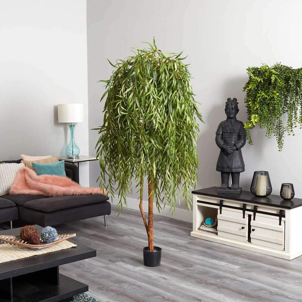 7ft. Willow Artificial Tree. Picture 4