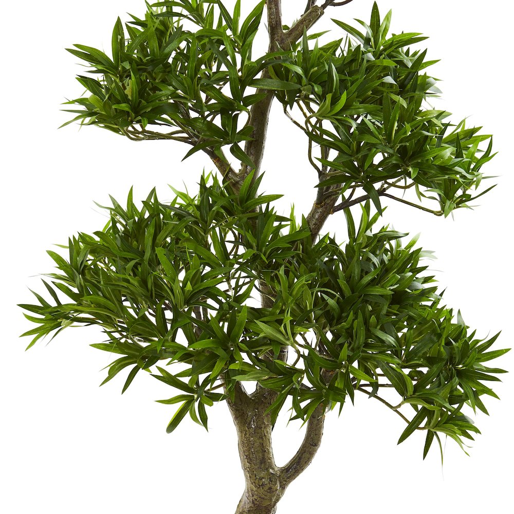 37in. Bonsai Styled Podocarpus Artificial Tree. Picture 2