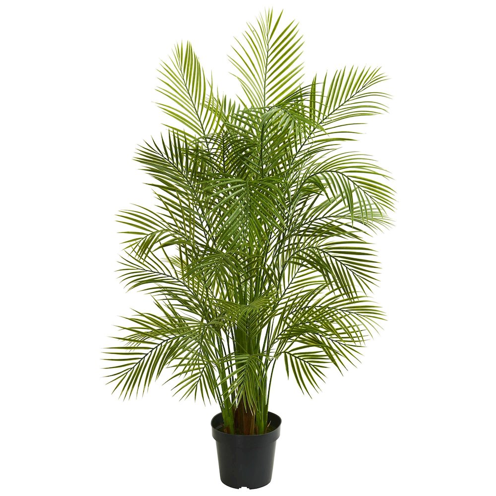 5.5ft. Areca Palm Artificial tree Green. Picture 1