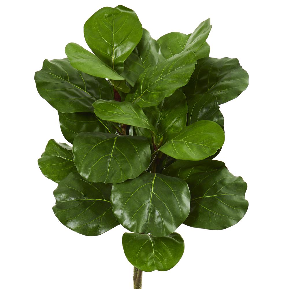 5ft. Fiddle Leaf Artificial Tree in White Planter. Picture 4