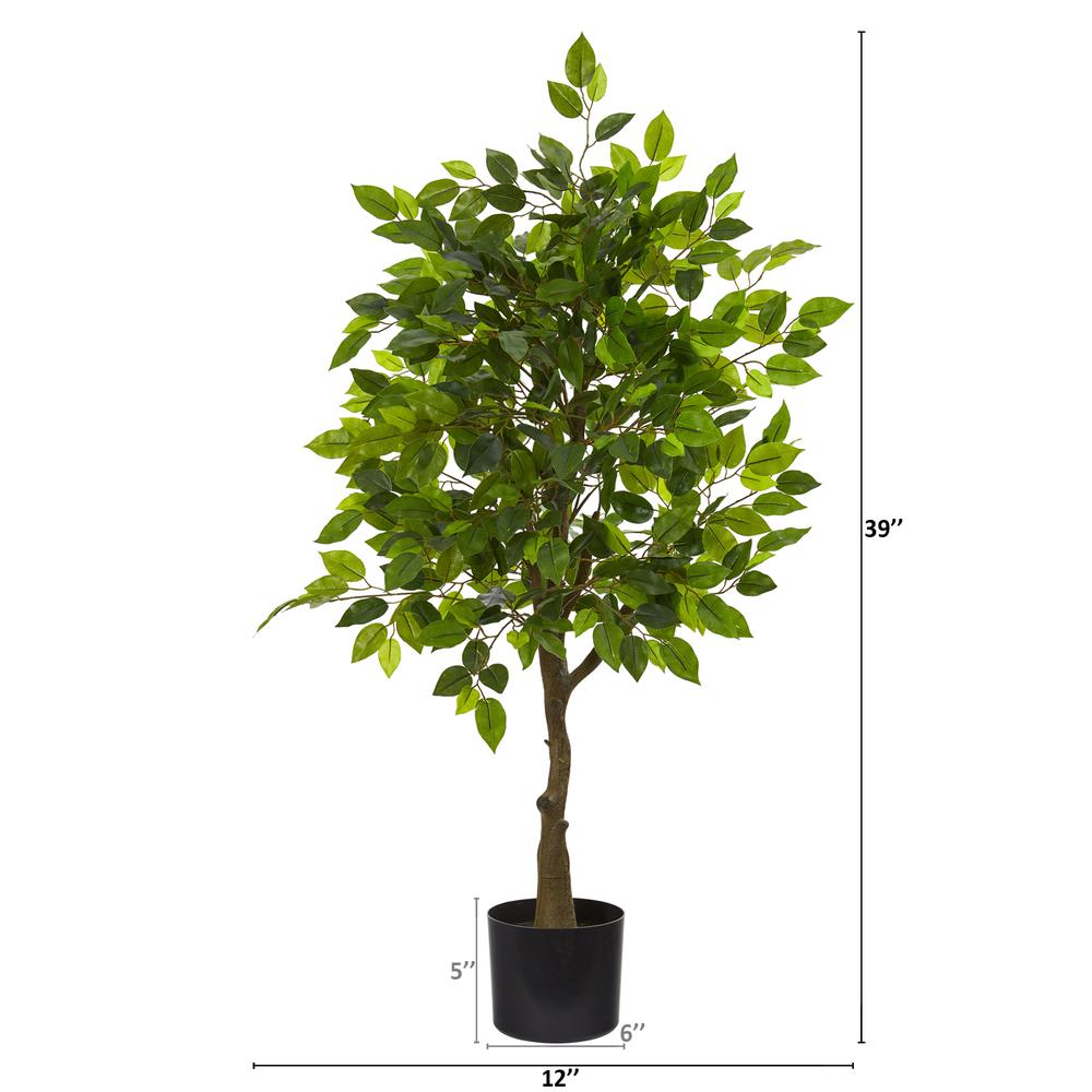 39in. Ficus Artificial Tree. Picture 2