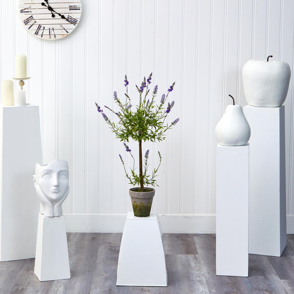 34in. Lavender Single Ball Topiary Artificial Tree. Picture 3