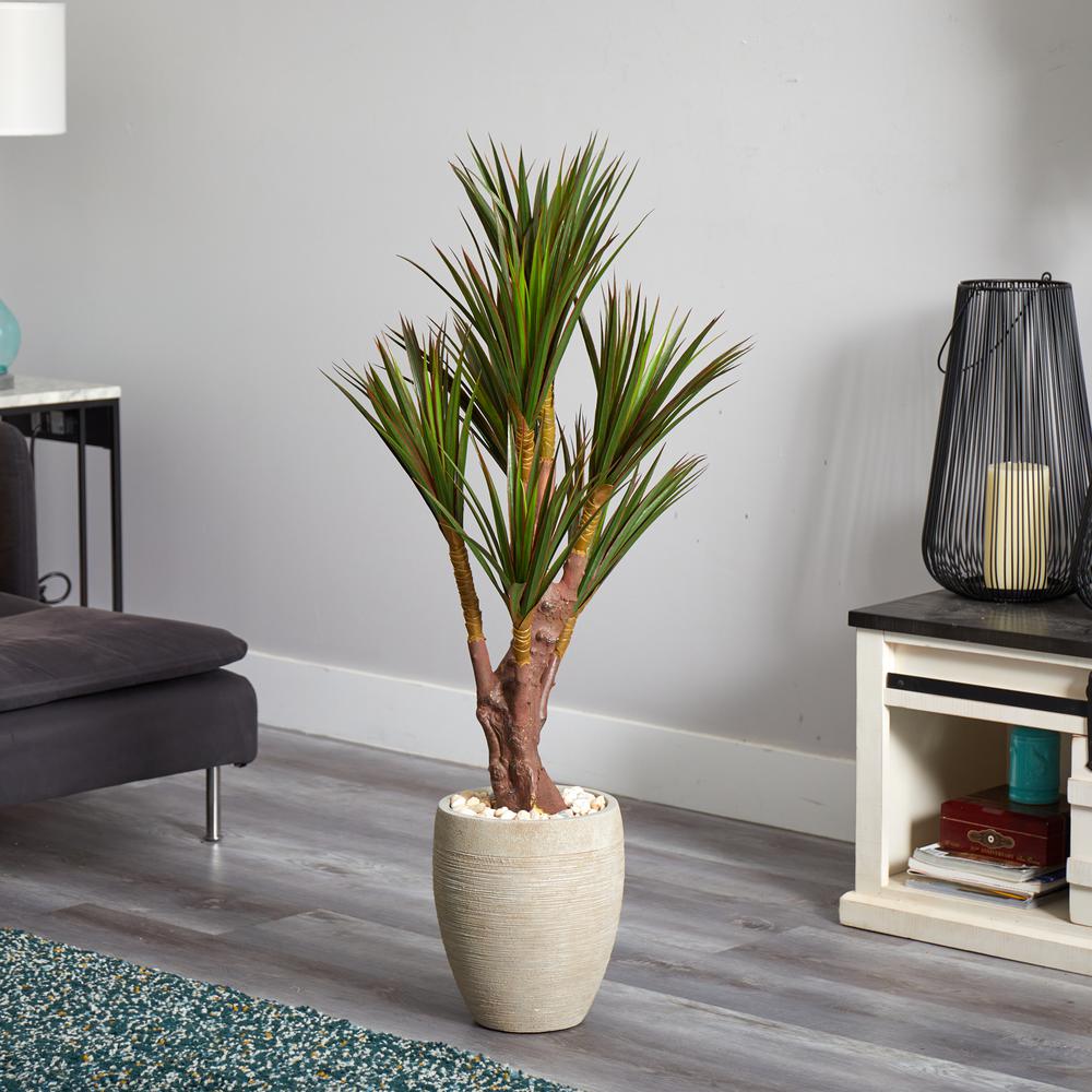50in. Yucca Artificial Tree in Planter UV Resistant (Indoor/Outdoor). Picture 2