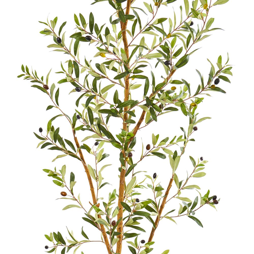 7.5ft. Olive Artificial Tree in Decorative Planter. Picture 3