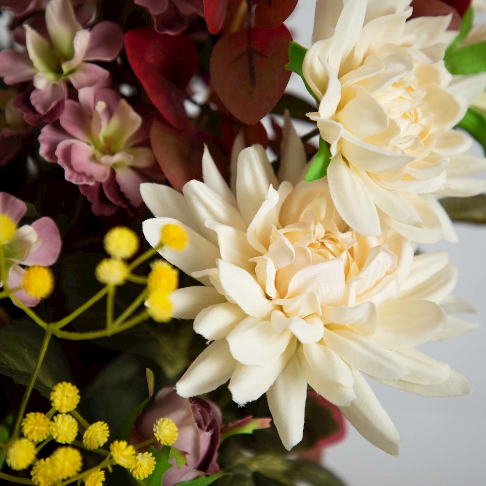25in. Mixed Flower Arrangement in Ceramic Vase. Picture 2