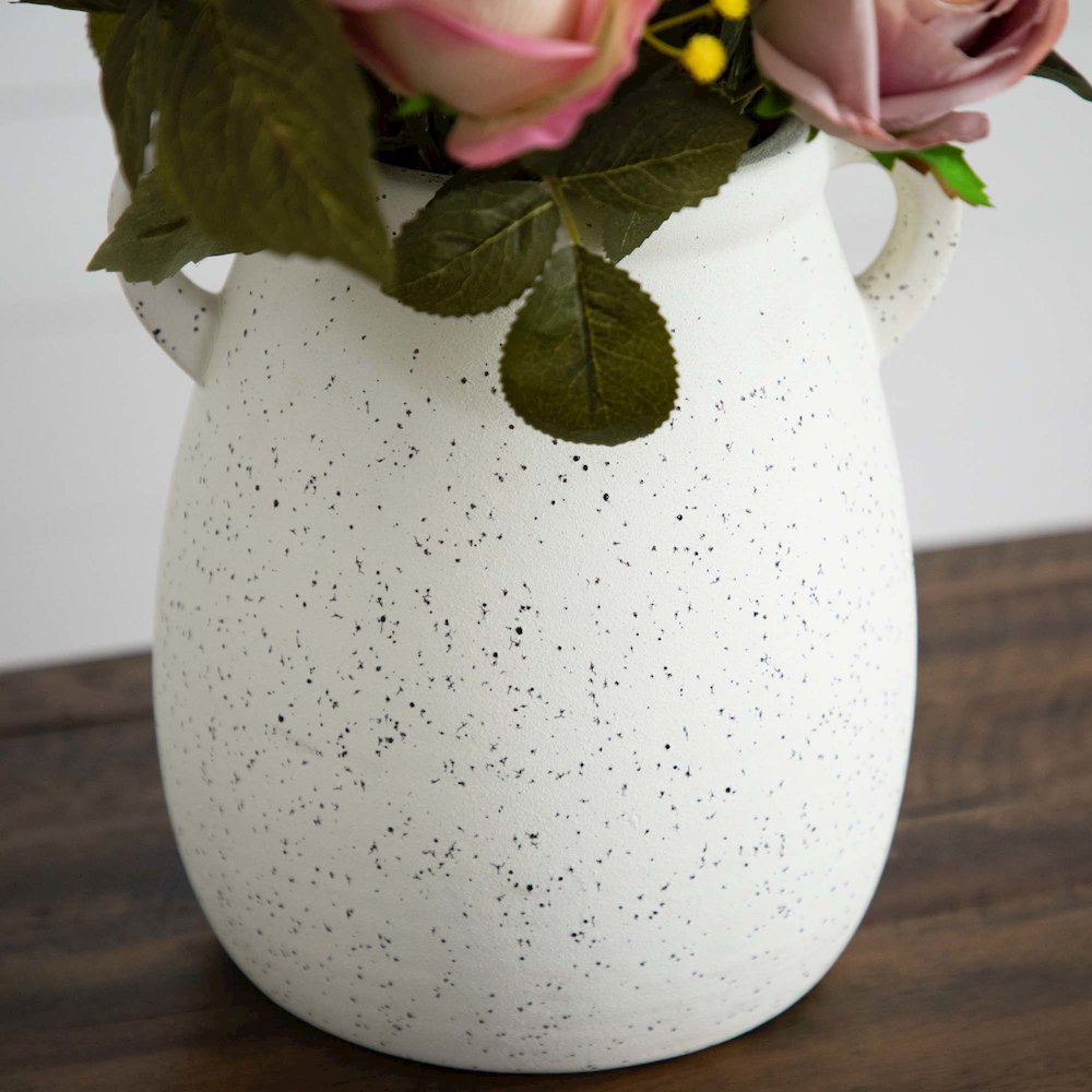 25in. Mixed Flower Arrangement in Ceramic Vase. Picture 3