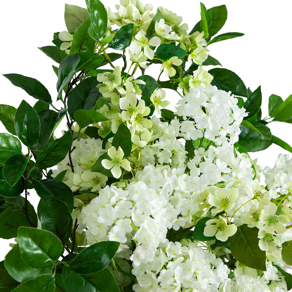 31in. Artificial Mixed Flower Arrangement in Hyacinth Weave Basket. Picture 3