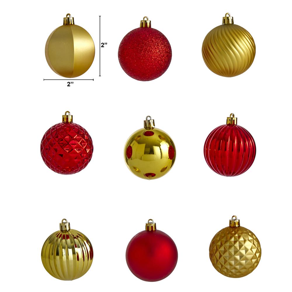 Holiday Shatterproof, 101 Count Christmas Tree Ornament Set. Picture 2