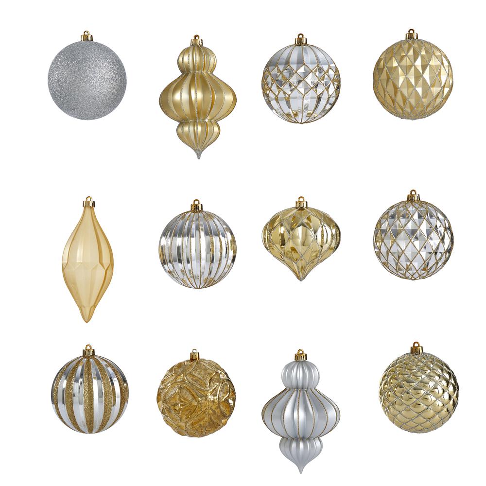 Holiday Lux Shatterproof, 12 Count Christmas Tree Ornament Set. Picture 3