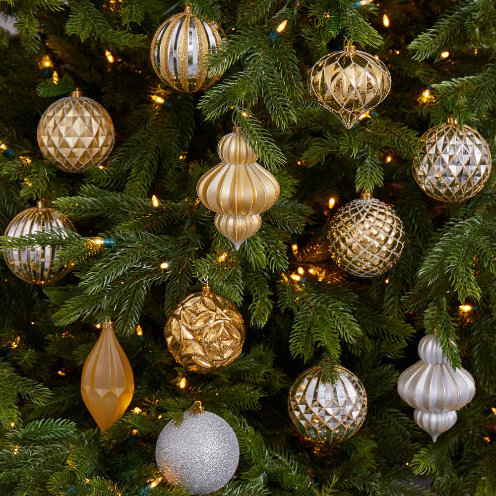 Holiday Lux Shatterproof, 12 Count Christmas Tree Ornament Set. Picture 4