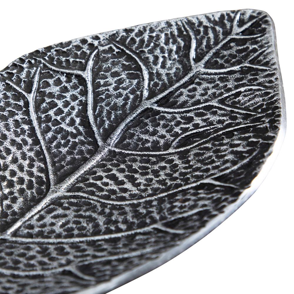 16in. Antique Leaf Decorative Accent Tray. Picture 2