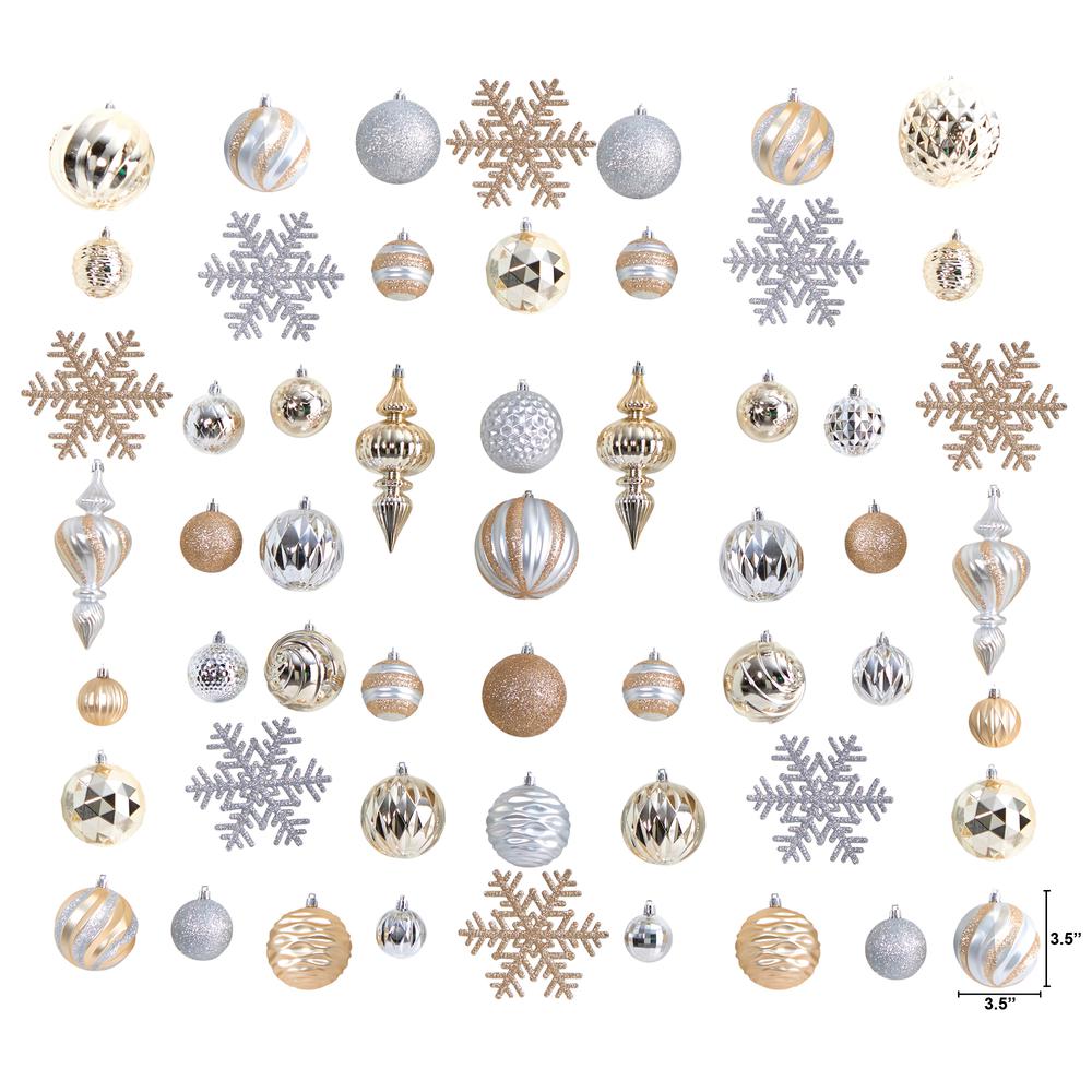 Holiday Deluxe Shatterproof, 81 Count Christmas Tree Ornament Box Set. Picture 3
